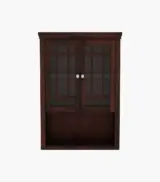 Darney Sheesham Wood Wall Mounted Bathroom Cabinet (Walnut Finish) - Image 3