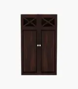 Usparza Sheesham Wood Wall Mounted Bathroom Cabinet (Walnut Finish) - Image 3