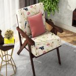Crisper Arm Chair (Cotton, Cream Robins) - Image 3