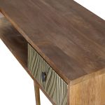 Mango Wood Desk With Metal Legs - Image 3