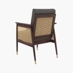 Emperor Cane Arm Chair (Graphite Grey) - Image 3