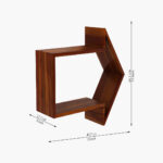 Arrow Wall Shelf (Honey Finish) - Image 3