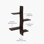 Natura Wall Shelf (Walnut Finish) - Image 4