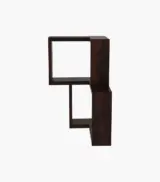 Lacosta Sheesham Wood Corner Wall Shelves (Walnut Finish) - Image 4