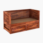 Angelica Storage Divan (Honey Finish) - Image 4