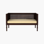 Angelica Divan (Walnut Finish) - Image 4