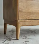 Cabrielle Solid Mango Wood Chest of Drawers (Natural Finish) - Image 4