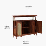 Erin Console Table (Honey Finish) - Image 5