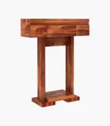 Tolkar Sheesham Wood Console Table with Drawer Storage (Honey Finish) - Image 4