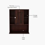 Cuevas Bathroom Cabinet (Walnut Finish) - Image 4