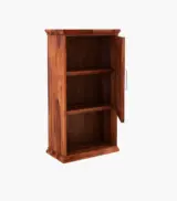 Nowland Sheesham Wood Wall Mounted Bathroom Cabinet (Honey Finish) - Image 4
