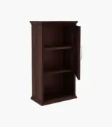 Nowland Sheesham Wood Wall Mounted Bathroom Cabinet (Walnut Finish) - Image 4