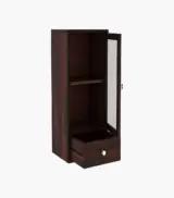 Mcyneil Sheesham Wood Wall Mounted Bathroom Cabinet (Walnut Finish) - Image 4