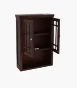Darney Sheesham Wood Wall Mounted Bathroom Cabinet (Walnut Finish) - Image 4