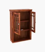 Darney Sheesham Wood Wall Mounted Bathroom Cabinet (Honey Finish) - Image 6