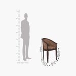 Arctic Arm Chair (Walnut Finish) - Image 4