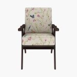 Crisper Arm Chair (Cotton, Cream Robins) - Image 4