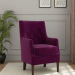 Edoree Arm Chair (Mulberry Pink) - Image 4