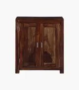 Orniel Sheesham Wood Shoe Cabinet (Provincial Teak Finish) - Image 4