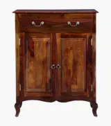Anny Sheesham Wood Shoe Cabinet (Provincial Teak Finish) - Image 4
