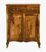 Anny Sheesham Wood Shoe Cabinet (Rustic Teak Finish) - Image 4
