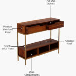 Freesia Console Table (Honey Finish) - Image 5