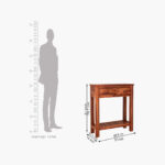 Wales Console Table (Honey Finish) - Image 5