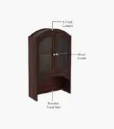 Mendrix Sheesham Wood Wall Mounted Bathroom Cabinet (Walnut Finish) - Image 5