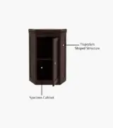 Ordom Sheesham Wood Corner Wall Mounted Kitchen Rack (Walnut Finish) - Image 5