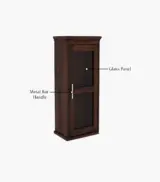 Benetiz Sheesham Wood Wall Mounted Bathroom Cabinet (Walnut Finish) - Image 6