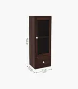 Mcyneil Sheesham Wood Wall Mounted Bathroom Cabinet (Walnut Finish) - Image 5