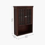 Carney Bathroom Cabinet (Walnut Finish) - Image 5