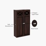 Esparza Bathroom Cabinet (Walnut Finish) - Image 5