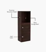 Medknight Sheesham Wood Wall Mounted Kitchen Rack (Walnut Finish) - Image 6