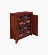 Orniel Sheesham Wood Shoe Cabinet (Honey Oak Finish) - Image 5