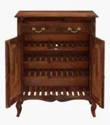 Anny Sheesham Wood Shoe Cabinet (Provincial Teak Finish) - Image 5