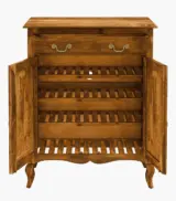 Anny Sheesham Wood Shoe Cabinet (Rustic Teak Finish) - Image 5