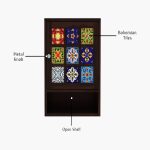 Boho Kitchen Rack (Walnut Finish) - Image 5