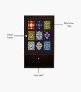 Roko Sheesham Wood Wall Mounted Kitchen Rack (Walnut Finish) - Image 5