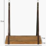Wall shelf hanging shelf wood - Image 5