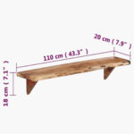Wall shelf (2 pieces) - Image 5