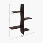 Natura Wall Shelf (Walnut Finish) - Image 5