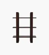 Proston Sheesham Wood Wall Shelf with Open Storage (Walnut Finish) - Image 5