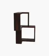 Lacosta Sheesham Wood Corner Wall Shelves (Walnut Finish) - Image 5