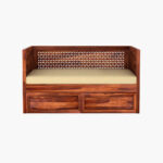 Angelica Storage Divan (Honey Finish) - Image 5