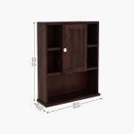 Cuevas Bathroom Cabinet (Walnut Finish) - Image 6
