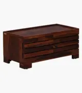Syena Sheesham Wood Shoe Rack with Cushion Seating (Provincial Teak Finish) - Image 6