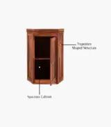 Ordom Sheesham Wood Corner Wall Mounted Kitchen Rack (Honey Finish) - Image 6