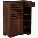 Wiemar Sheesham Wood Shoe Cabinet in Scratch Resistant Provincial Teak Finish - Image 6