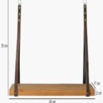 Wall shelf hanging shelf wood - Image 6